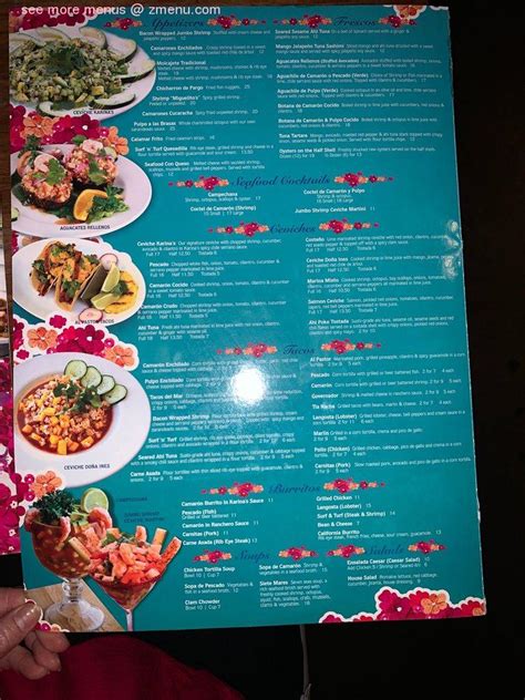 karina bonita|Karina’s Mexican Seafood menu .